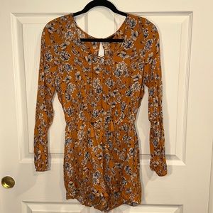 Aeropostale women’s lace up tassel romper jumpsuit